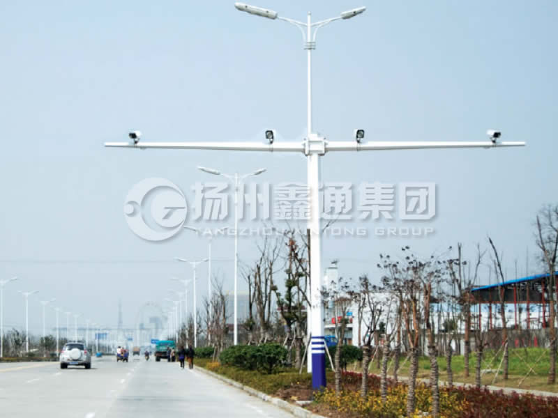DJG-004，電子警察桿，T型八棱電警桿