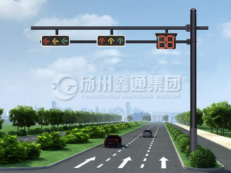 XHDG-061，F(xiàn)型信號燈桿，晉中信號燈桿